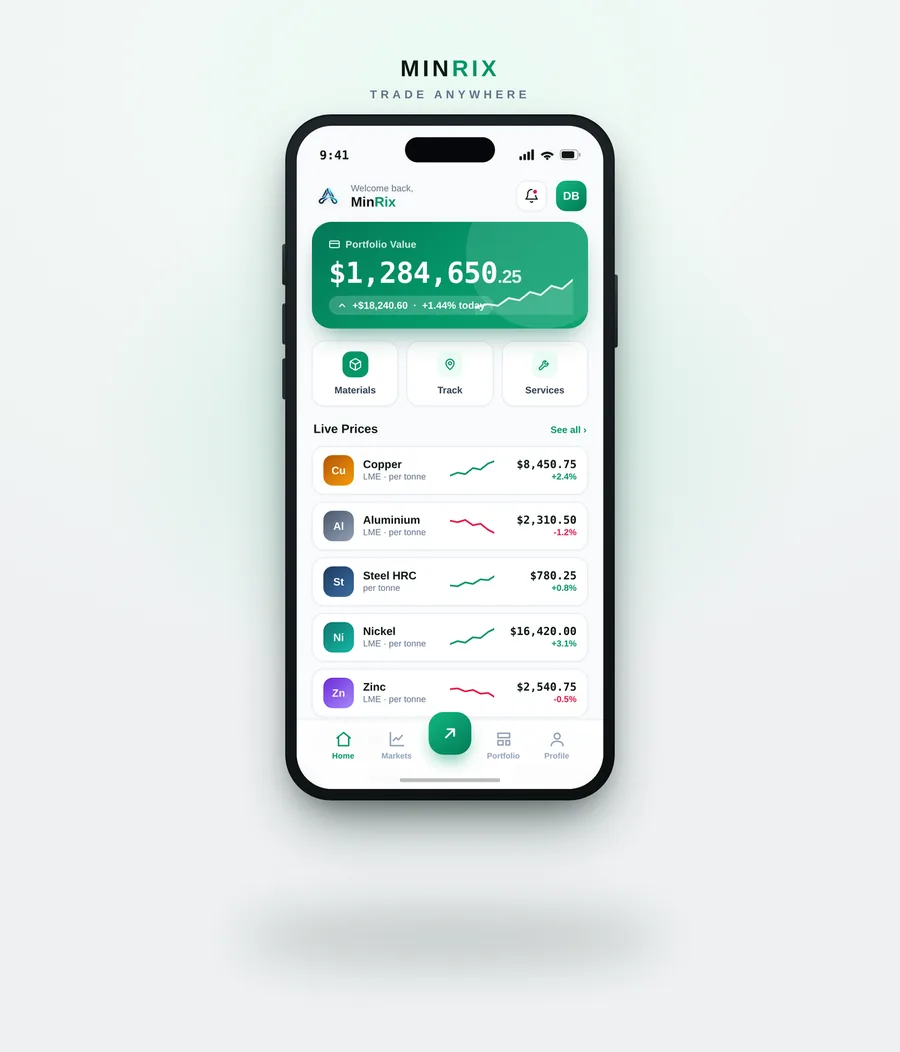 MinRix Mobile App preview