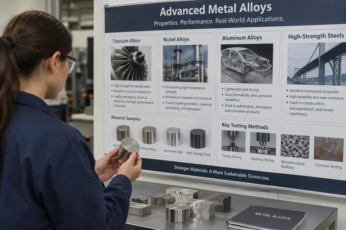 Industrial metal alloys, representing M&A support in industrial materials